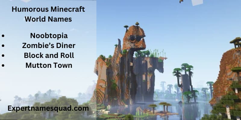 Humorous Minecraft World Names