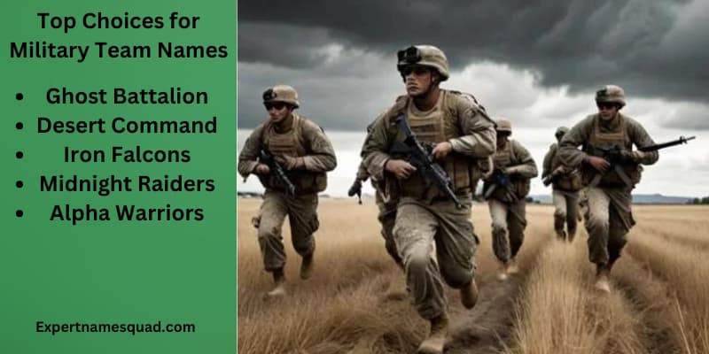 Top Choices for Military Team Names