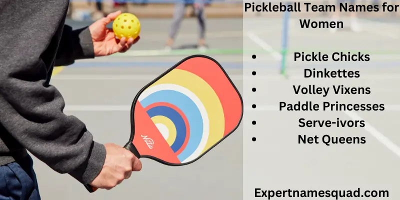 Pickleball Team Names for Women